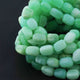1 Strand Green Opal Smooth Briolettes -Tumble Shape Briolettes - 16mmx11mm-11mmx10mm- 16 Inches BR2178 - Tucson Beads