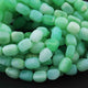 1 Strand Green Opal Smooth Briolettes -Tumble Shape Briolettes - 16mmx11mm-11mmx10mm- 16 Inches BR2178 - Tucson Beads