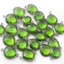 12 Pcs Peridot Gemstone Faceted Oxidized Sterling Silver Heart Shape Double Bail Connector -21mmx15mm SS505
