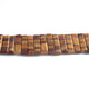 1  Strand Brown Tiger Eye  Faceted Briolettes  - Rectangle Briolettes-24mmx8mm-30mmx8mm  9.5 Inches BR1118 - Tucson Beads