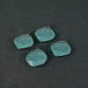 5 Pcs Aqua Chalcedony Faceted Cushion Shape Single Bail Pendant  -Oxidized Sterling Silver  20mmx17mm SS541 - Tucson Beads