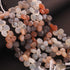 1  Strand Multi Moonstone Faceted Briolettes -Heart Shape  Briolettes-  7mm-12mm-8 Inches BR03034