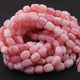 1 Strand  Pink Opal Smooth Briolettes -Tumble Shape Briolettes - 17mmx12mm-12mmx12mm- 16 Inches BR2168 - Tucson Beads