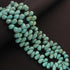 1 Strand Natural Sleeping Beauty Turquoise Faceted Big Size Tear Drop Briolettes  -7mmx4mm-10mmx7mm 8.5 Inches BR3826