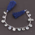 1 Strand Mystic Crystal Quartz Faceted Briolettes - Pear Shape Beads 11mmx9mm-14mmx9mm 9.5 Inches BR4068