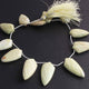 1  Long Strand Yellow Opal Faceted Briolettes  -Fancy Shape Briolettes- 18mmx13mm-28mmx13mm -9 Inches BR1190 - Tucson Beads