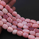 1 Strand  Pink Opal Smooth Briolettes -Tumble Shape Briolettes - 17mmx12mm-12mmx12mm- 16 Inches BR2168 - Tucson Beads