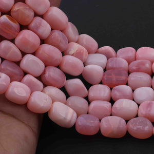 1 Strand  Pink Opal Smooth Briolettes -Tumbled Shape Briolettes - 16mmx11mm-12mmx11mm- 16 Inches BR2192 - Tucson Beads