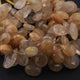 1 Strand Golden Rutile Faceted Briolettes -Pear Shape Briolettes - 15mmx7mm - 8 Inches BR2130 - Tucson Beads
