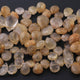 1 Strand Golden Rutile Faceted Briolettes -Pear Shape Briolettes - 15mmx7mm - 8 Inches BR2130 - Tucson Beads