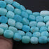 1 Strand Peru Opal Smooth Briolettes -Tumbled Shape Briolettes - 23mmx13mm-9mmx10mm- 14 Inches BR2167