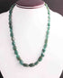 315  Carats 1 Strand Of Precious Genuine  Natural Emerald Necklace - Smooth oval  Beads - Rare & Natural Emerald Necklace - Stunning Elegant Necklace BRU191