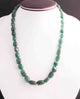 315  Carats 1 Strand Of Precious Genuine Emerald Necklace - Smooth oval  Beads - Rare & Natural Emerald Necklace - Stunning Elegant Necklace BRU191 - Tucson Beads