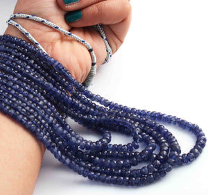 740. Ct 6 Strands Of Genuine Blue Sapphire Necklace - Faceted Rondelle Beads - Rare & Natural Sapphire Necklace - Stunning Elegant Necklace - BRU188 - Tucson Beads