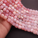 1 Strand Shaded Pink Opal Faceted Briolettes -Cube Shape Briolettes - 10mmx9mm-7mmx8mm - 12 Inches BR01686 - Tucson Beads