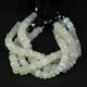 1 Strand White Rainbow Moonstone faceted Rondelles - Roundel Beads 11mm-9mm 7.5 Inches BR1643 - Tucson Beads