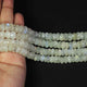 1 Strand White Rainbow Moonstone faceted Rondelles - Roundel Beads 11mm-9mm 7.5 Inches BR1643 - Tucson Beads