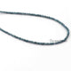 15 Ct 1 Long Strand Blue Diamond  Rondelles Genuine Diamond Beads 16 Inch Long BDU080 - Tucson Beads