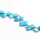 1 Feet Turquoise Kite Shape Rosary Style Oxidized Silver plated Beaded Chain- 12mmx10mm-15mmx10mm SC306 - Tucson Beads