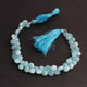 1  Long Strand Amezonite Faceted Briolettes  -Heart Shape Briolettes 7mm -8mm-8 Inches BR02445 - Tucson Beads