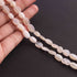 1  Long Strand White  Moonstone Smooth Briolettes  -Oval Shape Briolettes  7mm -13 Inches BR4250