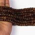 1 Long Strand Hessonite Smooth Roundelles - Hessonite Plain Rondelles Beads 4mm-9mm 8 Inches BR1650