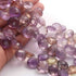 1 Long Strand Ametrine Faceted Briolettes -Heart Shape Briolettes - 19mmx17mm-12mmx12mm - 8 inches BR01701