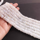 1 Long Strand White Rainbow  Moonstone Faceted Rondelles -10mmx2mm-10mmx6mm - 10 Inches BR02336 - Tucson Beads