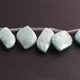 1  Long Strand  Amazonite Faceted Briolettes - Fancy Shape Briolettes -21mmx13mm-24mmx14mm- 8 Inches BR02337 - Tucson Beads