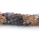 1 Strand Multi Fluorite Faceted Cube Briolettes - Box shape Beads -6mm-7mm- -8.5 Inches BR0630 - Tucson Beads