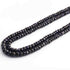 275. Ct 2 Strands Of Genuine Natural  Blue Sapphire Necklace - Faceted Rondelle Beads - Rare & Natural Sapphire Necklace - Stunning Elegant Necklace - BRU189