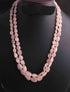 440 Carats 2 Strands Of Precious Genuine Morganite Necklace - Smooth oval  Beads -  Rare & Natural Necklace - Stunning Elegant Necklace BRU183