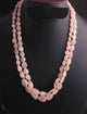 440 Carats 2 Strands Of Precious Genuine Morganite Necklace - Smooth oval  Beads -  Rare & Natural Necklace - Stunning Elegant Necklace BRU183 - Tucson Beads