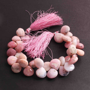 1 Strand Shaded Pink Opal Heart Briolettes - Heart Shape Briolettes -11mm-25mm- 8 Inch BR02332 - Tucson Beads