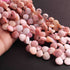 1 Strand Shaded Pink Opal Heart Briolettes - Heart Shape Briolettes Beads -11mm-25mm- 8 Inch BR02332