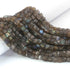1 Strand Labradorite  Faceted Cubes Briolettes - Box shape Beads 4mm-5mm -8 nches BR0636