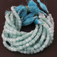 1 Strand Amazonite  Faceted Cube Briolettes - Box shape Beads 6mm-7mm -8.5 Inches BR0633 - Tucson Beads