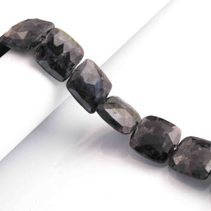 1 Strand Natural Snowflake Obsidian Gemstone Briolette Beads, Square Beads, Briolette beads, -18mmx18mm 8 Inches BR320 - Tucson Beads