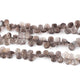 1 Strand Gray moonstone Faceted Pear Briolettes - moonstone  Pear Briolettes -9mmx6mm-10mmx7mm- 8 Inches BR0616 - Tucson Beads