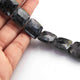 1 Strand Natural Snowflake Obsidian Gemstone Briolette Beads, Square Beads, Briolette beads, -18mmx18mm 8 Inches BR320 - Tucson Beads