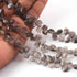 1 Strand Gray moonstone Faceted Pear Briolettes - -9mmx6mm-10mmx7mm- 8 Inches BR0616