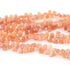 1 Strand Peach Moon Stone Faceted Briolettes - Pear Drop Shape Briolettes -8mmX6mm- 8 inch BR0615
