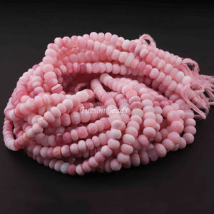 1 Long Strand Pink Opal Faceted Rondelles -Round Shape  Rondelles - 12mm -14 Inches BR0219 - Tucson Beads