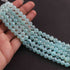 1 Strand Aqua Chalcedony  , Smooth Balls - Plain Balls Beads - 7mm- 8 Inches BR3207
