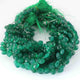 1 Strand Green Onyx Quartz Faceted Briolettes -Heart Drop Shape Briolettes 7mm-8 mm 8.5 inch BR0613 - Tucson Beads