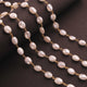 1 Feet Silverite 9mmx7mm Oval Beaded Chain Ovel Beads 925 Sterling Vermeil Wire Wrapped Rosary Chain  SRC108 - Tucson Beads