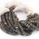 1 Strand Labradorite Faceted Rondelle- Labradorite Rondelle  10mm-11mm 8 inches BR3153 - Tucson Beads