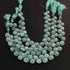1 Strand  Amazonite Faceted Briolettes Heart Shape Briolettes-9mm-11mm -9 Inches BR01727