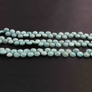 1 Strand  Amazonite Faceted Briolettes Heart Shape Briolettes-9mm-11mm -9 Inches BR01727 - Tucson Beads