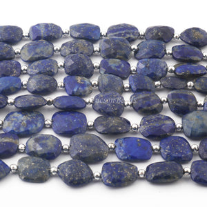 1 Strand Lapis Lazuli Faceted Assorted Shape Briolettes - Lapis Assorted Shape Beads 10mmx9mm 9 Inches Long BR0139 - Tucson Beads